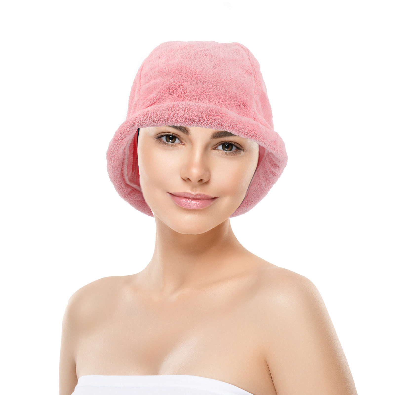 Spa Towel - หมวกคลุมผมแห้งเร็ว ผ้าคอรัลฟลีซ ซับน้ำได้ดี สำหรับอาบน้ำ อบไอน้ำ ซาวน่า