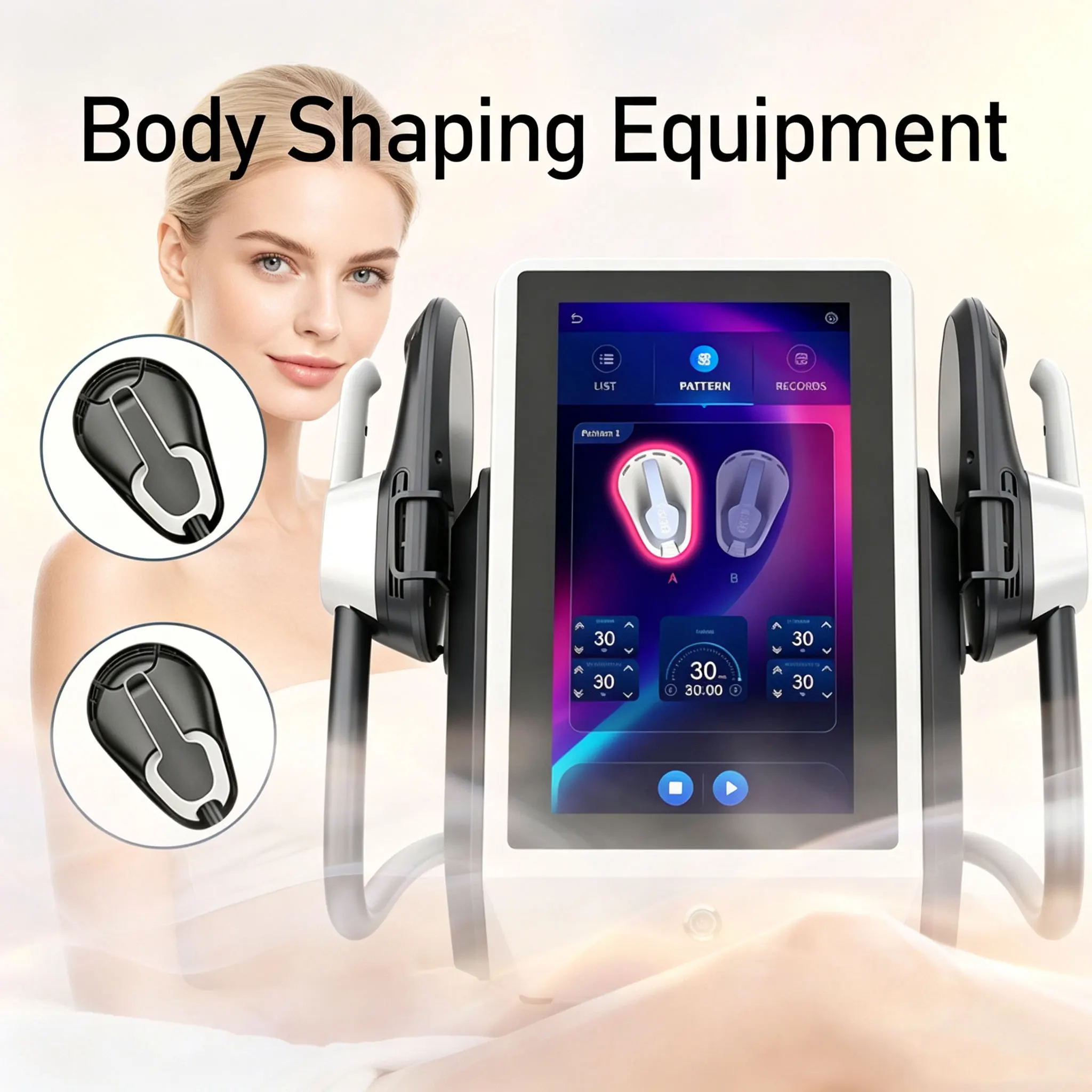 Body Brush - อุปกรณ์เสริมสร้างความแข็งแรงของกล้ามเนื้อแบบตั้งโต๊ะรุ่นใหม่ สำหรับการปรับรูปร่างและจัดการรูปร่าง ใช้ในร้านเสริมสวย