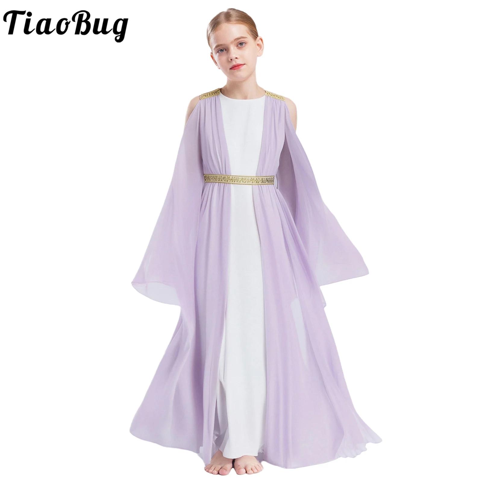 Bathrobe - ชุดเจ้าหญิงกรีก เอเธน่า สำหรับเด็กผู้หญิง ชุดโบราณกรีก โรมัน โทกา