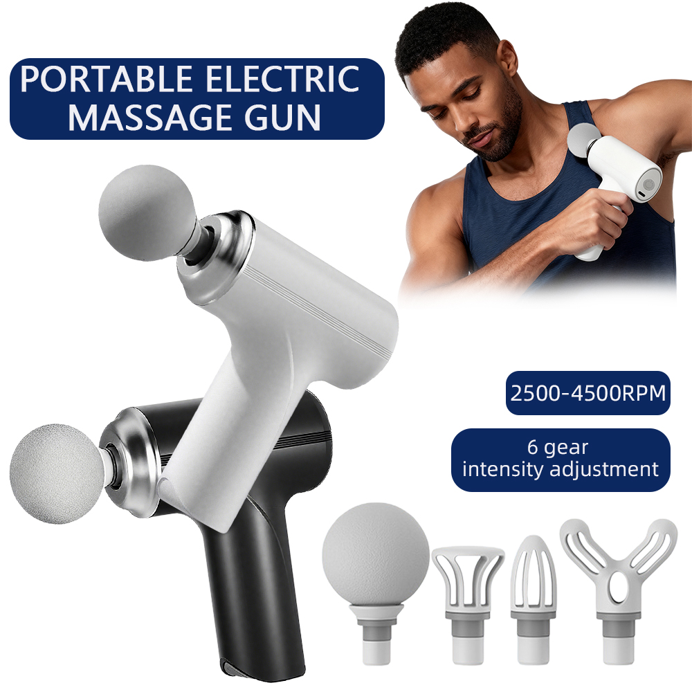 Massage Gun - ปืนนวดพกพาขนาดเล็กไร้สาย นวดไหล่ หลัง เอว ขา ตัว